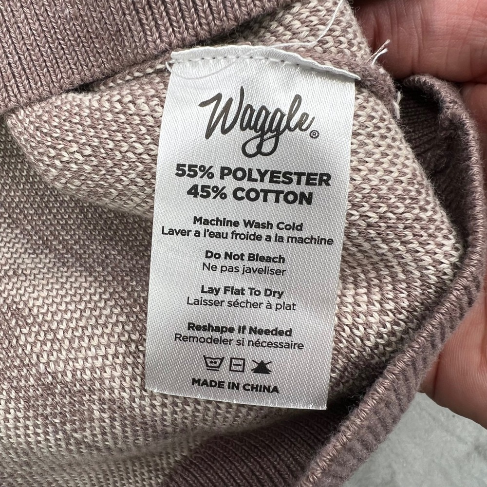 Waggle Upland Wildknit Sweater Mens XL Brown Pheasant Bird Graphic Crewneck - Picture 10 of 12